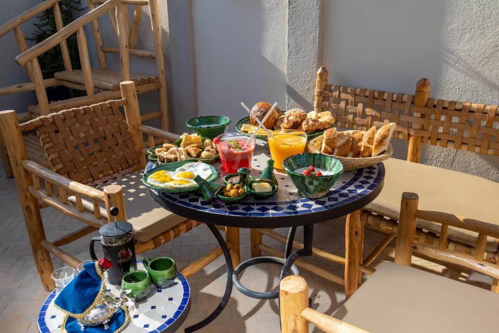 petit déjeuner Riad luxe Marrakech
