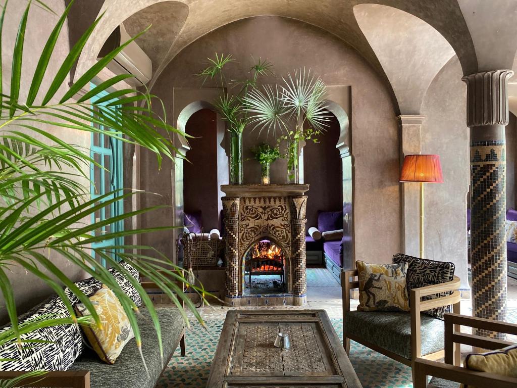salon hotel deux tours luxe marrakech